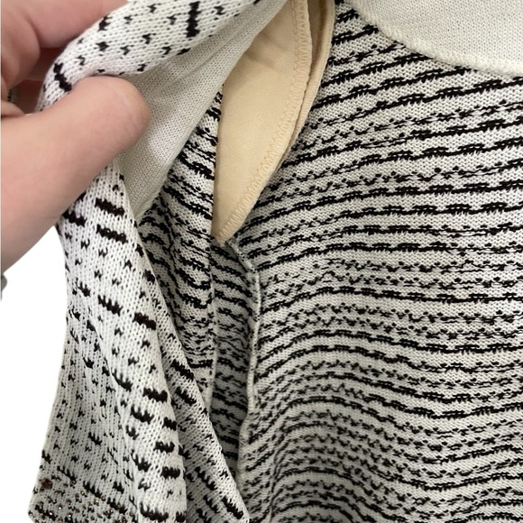 Ming Wang Black White Drape Bead Cardigan Small - Picture 4 of 7